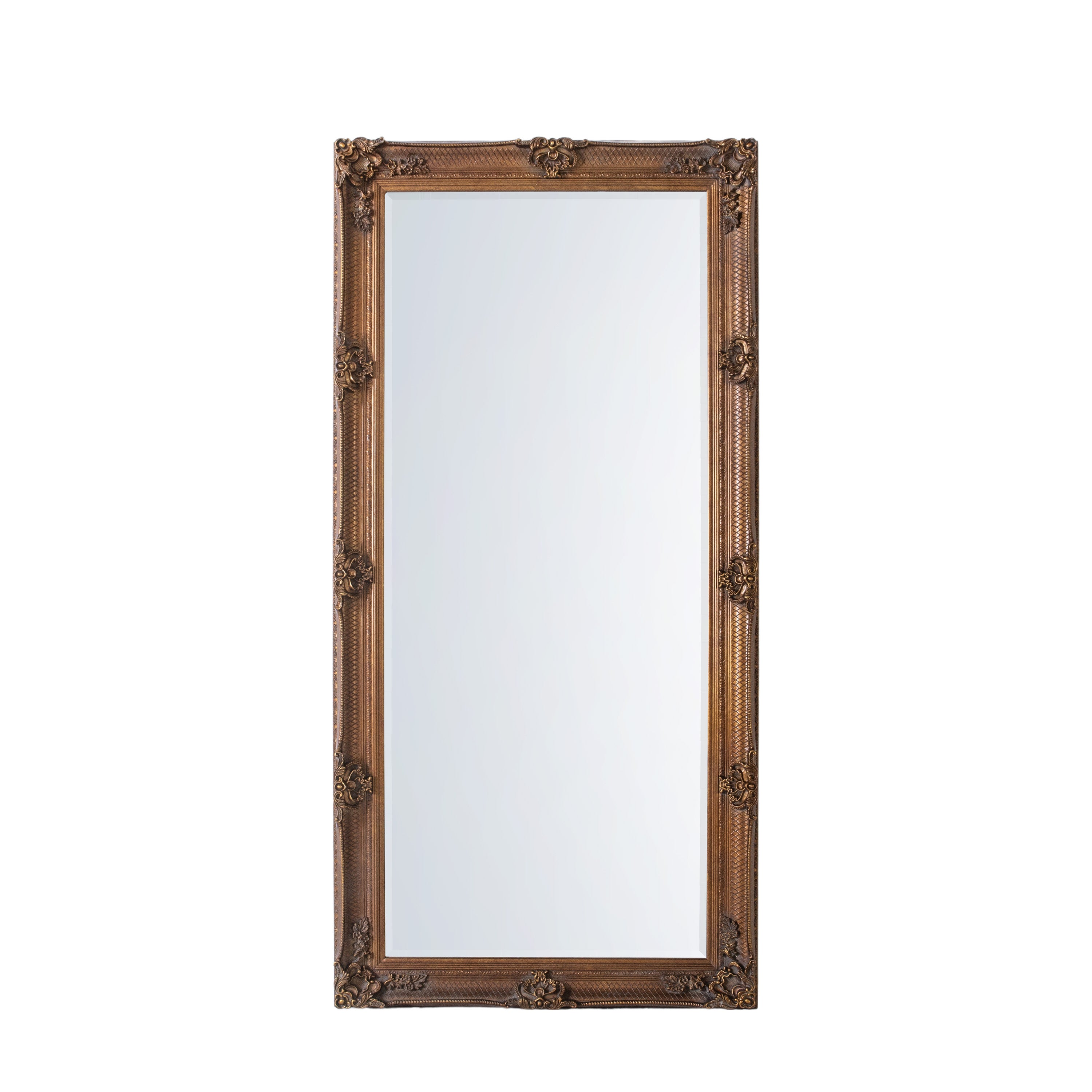 Alcott Baroque Vintage Gold Full Length Leaner Mirror